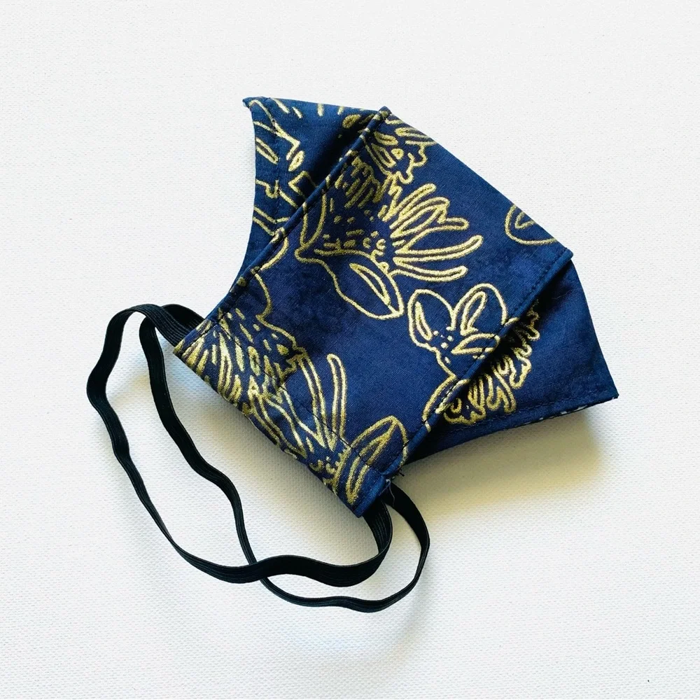 NEW Handmade Batik Midnight Print 3D Mask